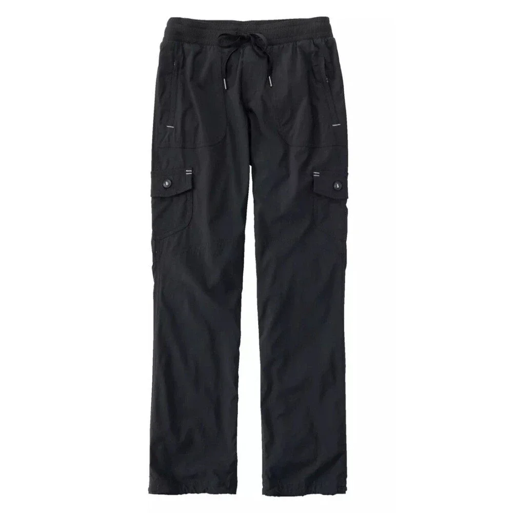 L.L.Bean  Women's  Vista Camp Pant Cargo Straight Leg Medium Black